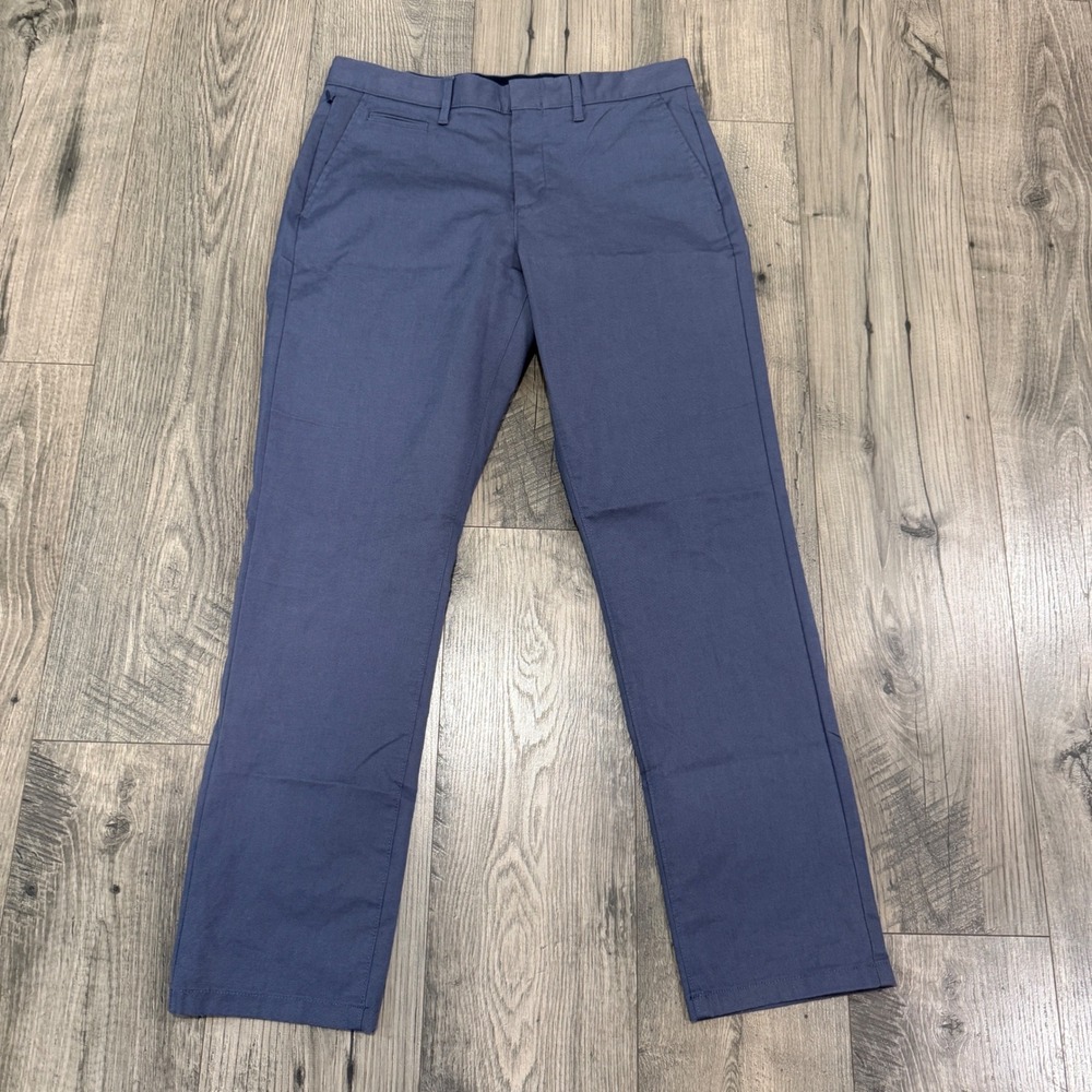 J.Crew 770 Straight Oxford Tech Pants Mens 32x30 Blue Stretch Chino